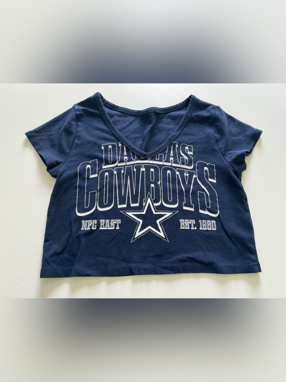 Source Unknown Navy Dallas Cowboys Short Sleeve Graphic Tee